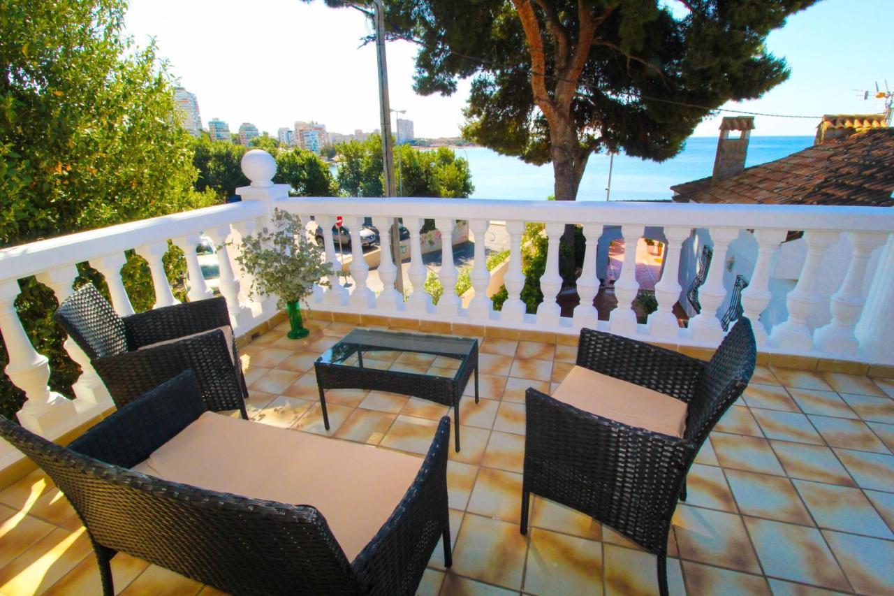 Great Villa, Sea Views, 20 Secs Walk To The Beach, Bbq, 9 People, 5 Mins Car From Alicante City Center, Sailing Club 3 Mins Walk Dış mekan fotoğraf