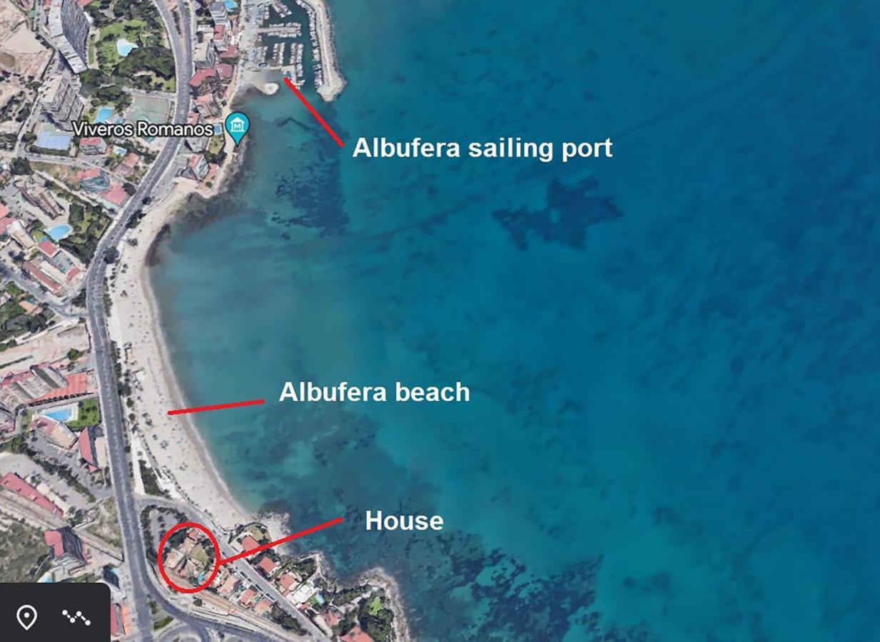 Great Villa, Sea Views, 20 Secs Walk To The Beach, Bbq, 9 People, 5 Mins Car From Alicante City Center, Sailing Club 3 Mins Walk Dış mekan fotoğraf